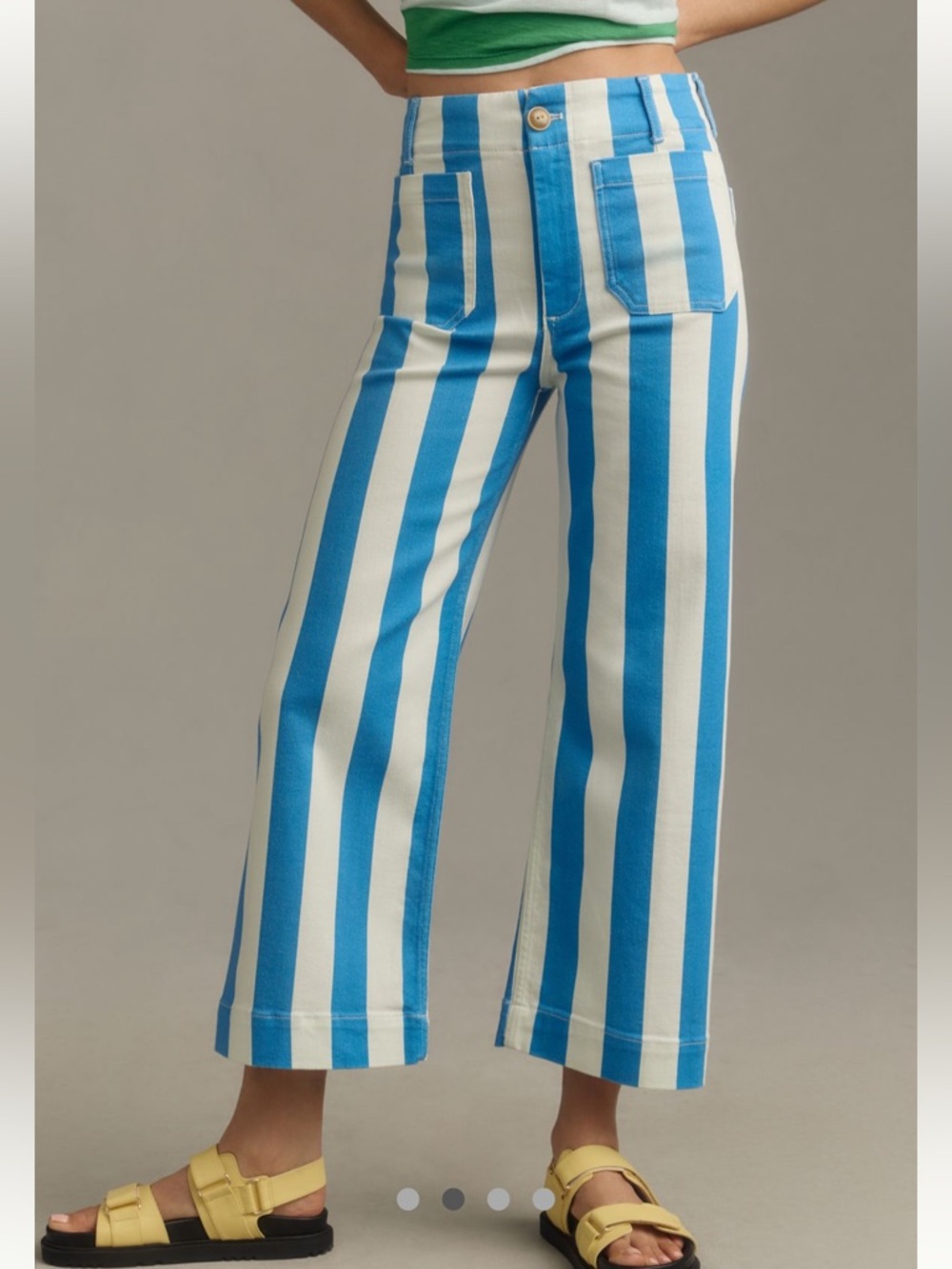 New Maeve Collette Striped Pants Full Length - 30 - Picture 2 of 6